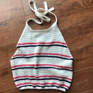 Ten sixty Sherman crochet halter crop top